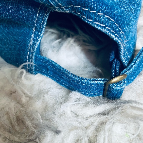 SHEIN Unisex Denim Blue Jean Adjustable Baseball Cap Hat One Size - Picture 5 of 7